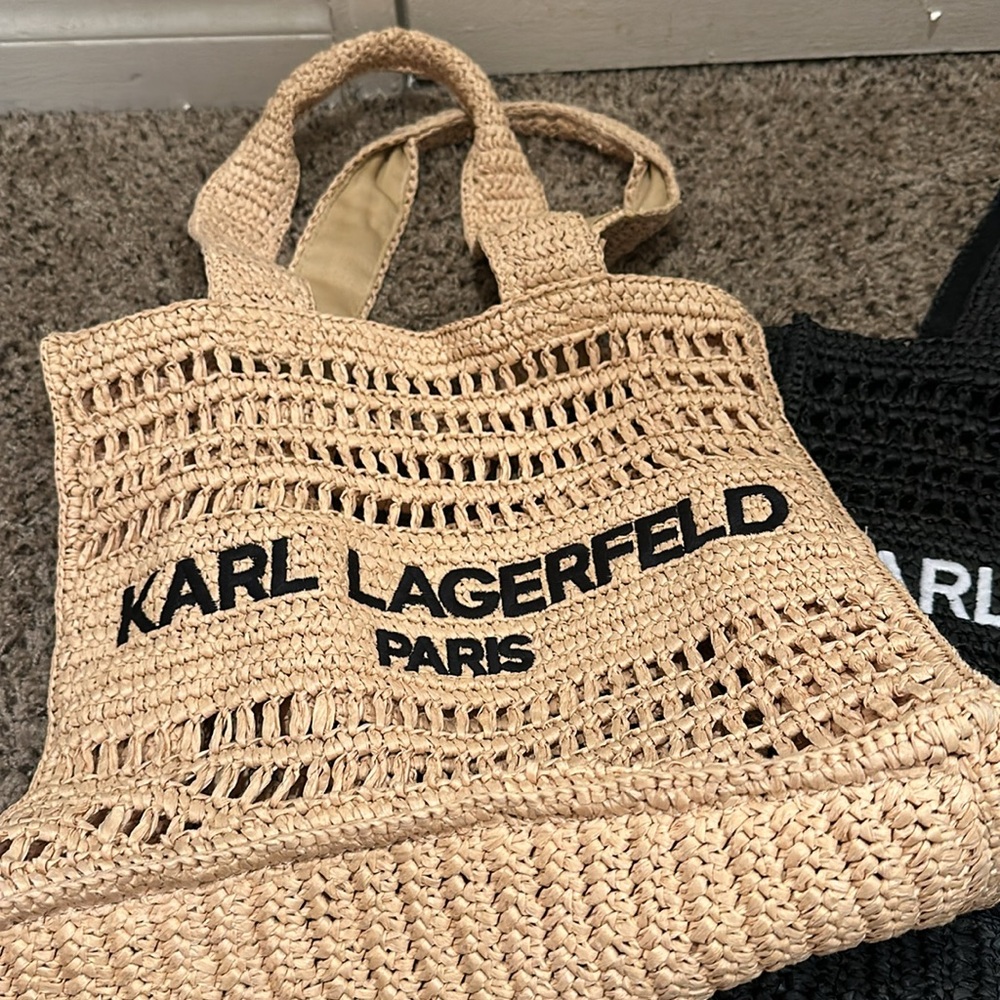 KARL LAGERFELD BEACH BAG TAN